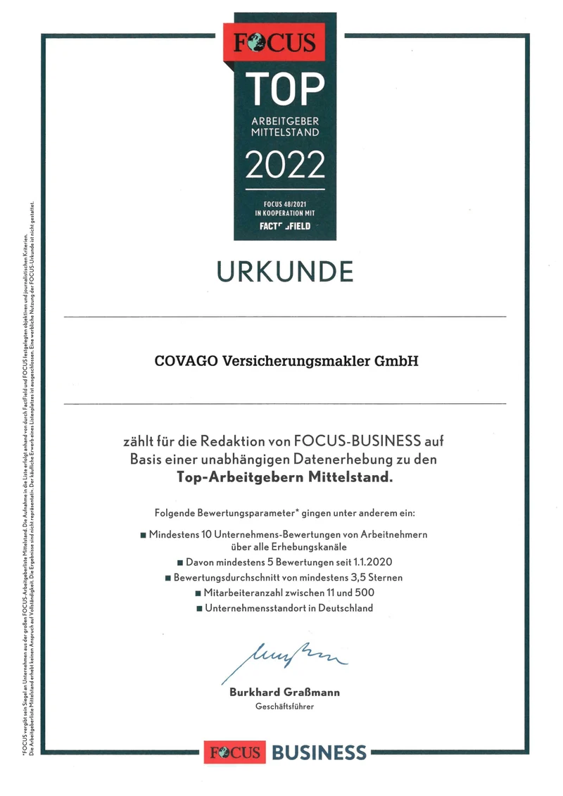 Focus Top Arbeitgeber 2022